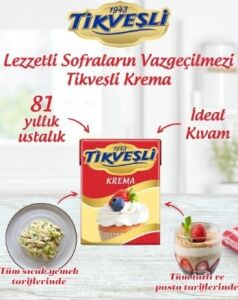Tikveşli%18 Yağlı Krema 200 ml