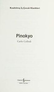 Pinokyo – Kısaltılmış Metin
