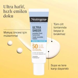 Ultra Sheer Hydrating Fluid SPF50 Yüz Güneş Koruyucu 50 ml