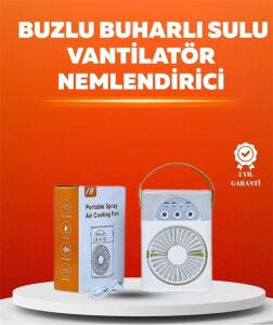 Mini USB Klima Fan | 3 Kademeli Spreyli Hava Soğutucu, Taşınabilir