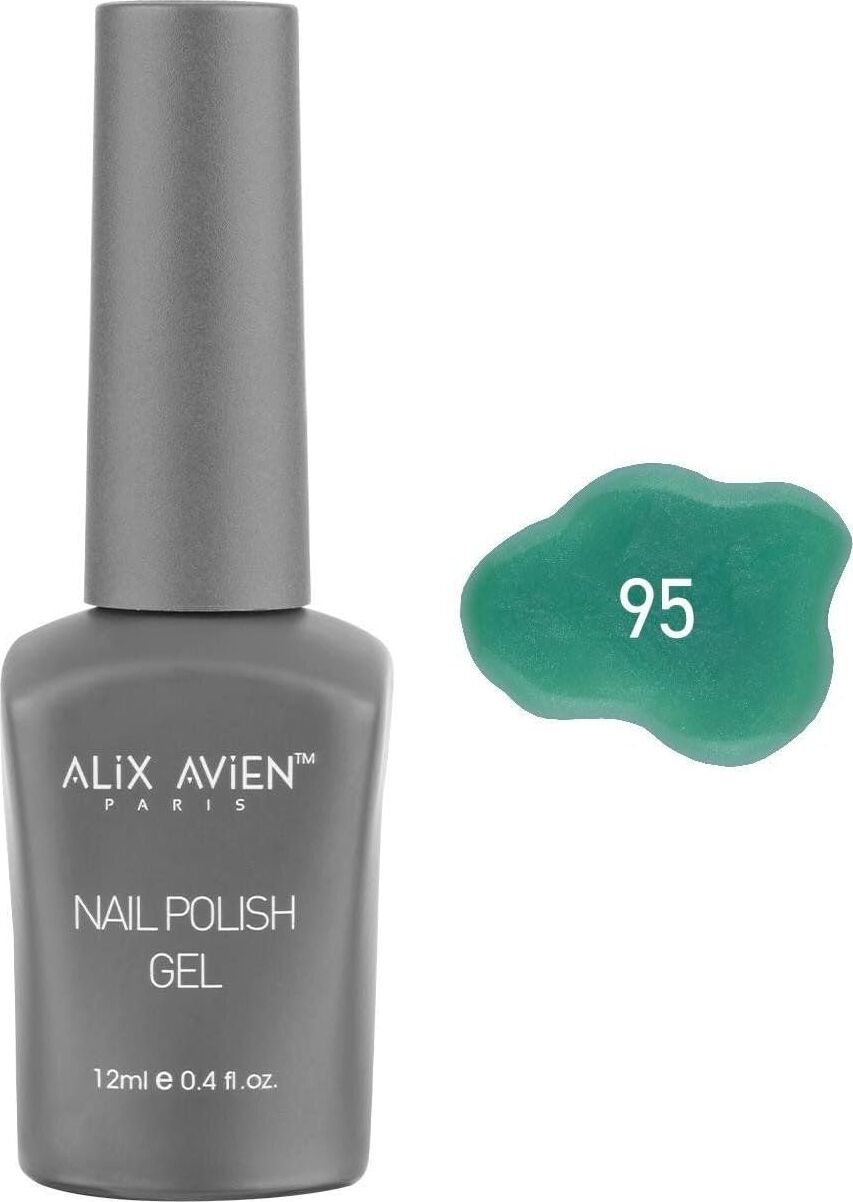 Işıltılı Yeşil Kalıcı Oje 95-Yoğun Renk Veren Jel Oje 12 Ml-Nail Uv Gel Polish 95