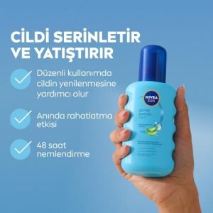 Sun Ferahlatıcı Güneş Sonrası Vücut Spreyi 200ML, Nemlendirici, Aloe, Hyaluron