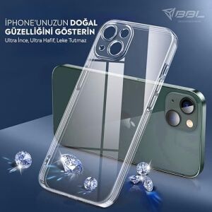 Apple iPhone 14 Plus Kamera Korumalı Şeffaf Silikon Kılıf