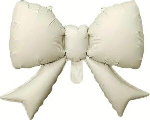 Kurdele Fiyonk Folyo Balon Krem, 5575643563