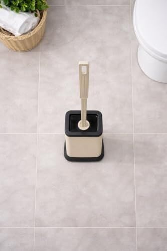 Silikon Tuvalet Fırçası Pratik Silikon Wc Klozet Fırçası Bej S-220