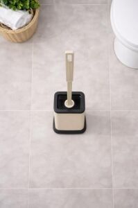 Silikon Tuvalet Fırçası Pratik Silikon Wc Klozet Fırçası Bej S-220