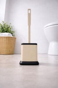 Silikon Tuvalet Fırçası Pratik Silikon Wc Klozet Fırçası Bej S-220