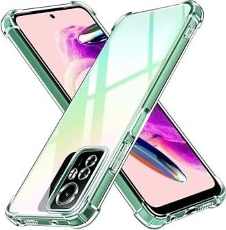 Xiaomi Redmi Note 12S Kapak Kamera Korumalı Airbag Antishock Köşe Korumalı Şeffaf Silikon Kılıf