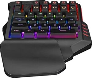 Mıracle K1 Siyah USB LED Işıklı Q 35 Tuşlu Multimedya Mini Gaming Oyuncu Klavyesi