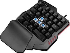 Mıracle K1 Siyah USB LED Işıklı Q 35 Tuşlu Multimedya Mini Gaming Oyuncu Klavyesi
