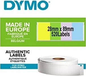 Dymo S0722380, Lw Adres Etiketi, (89X28 Mm) 520 Etiket/paket, Karışık Renkli (99011)