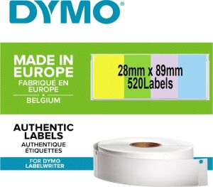 Dymo S0722380, Lw Adres Etiketi, (89X28 Mm) 520 Etiket/paket, Karışık Renkli (99011)