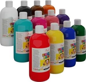 Tüm Renkler Parmak Boyası 12'li Set 12X500GR