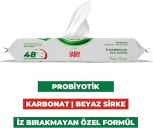 Power Wipes Mop Uyumlu Yer Temizlik Havlusu 50 Yaprak | Beyaz Sabun | Beyaz Sirke & Karbonat | 48 Saat Temizlik Etkili | Iz Bırakmayan Formül