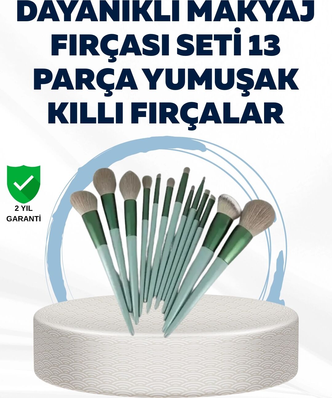 Profesyonel Kullanıma Uygun 13 Parça Makyaj Fırçası Takımı Fiber Kıllı