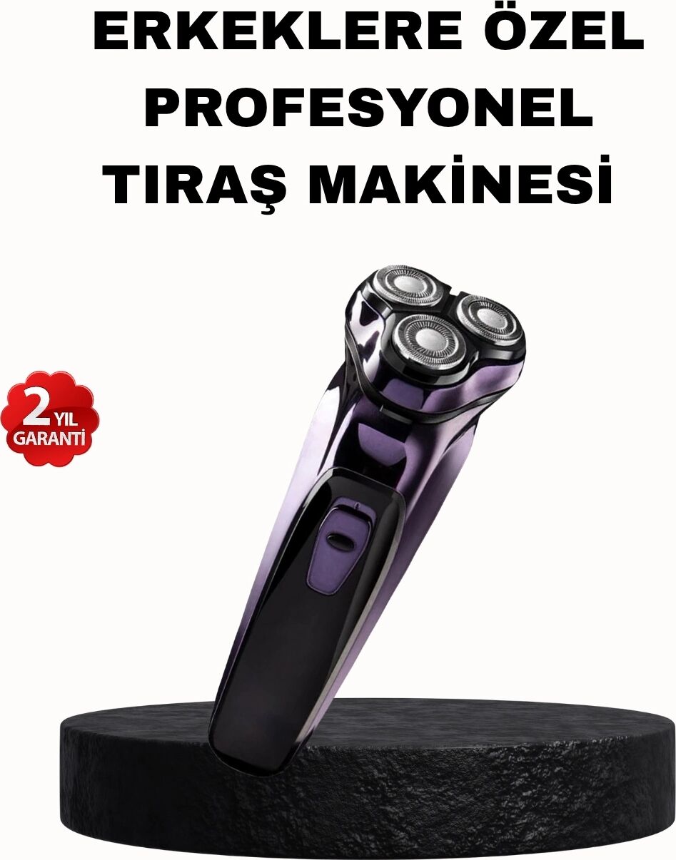 Şarjlı Saç ve Sakal Tıraş Makinesi Kablosuz Kompakt Tasarımlı