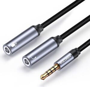 Hi-Fi Trrs Mikrofon ve Kulaklık Birleştirici 3.5mm Y Kablo