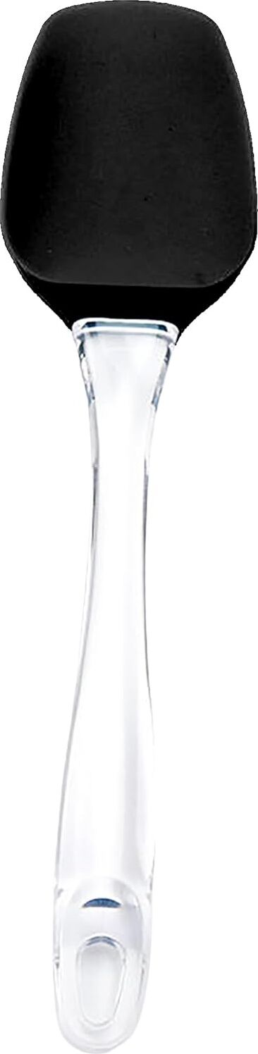 Silikon Spatula, Mutfak Pişirme Aracı, Şeffaf Tutma Yeri (Siyah)