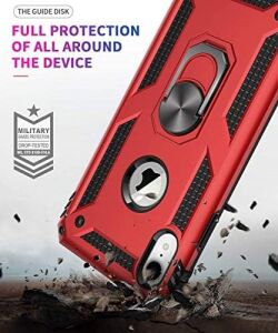 Apple iPhone Xr Için Kılıf Military Ring Holder Siyah [iphone Xr ile Uyumlu Kılıf - Siyah]