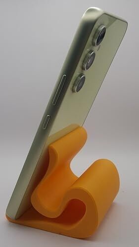 Fandora Dekoratif Dalgalı Telefon ve Tablet Standı - 11 Inç Uyumlu Masaüstü Tutucu - Iphone, Ipad,  Için Üniversal Hafif Ofis Aksesuarı - Modern ve Şık Kıvrımlı Tasarım Telefon Dayama Aparatı