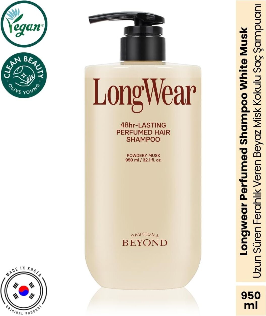 Longwear Perfumed Shampoo Musk 950 ml Panthenol Nemlendirici Şampuan