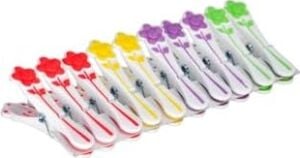 New-Max Elite Papatya Desenli Silikon Mandal, Beyaz, 30 Adet