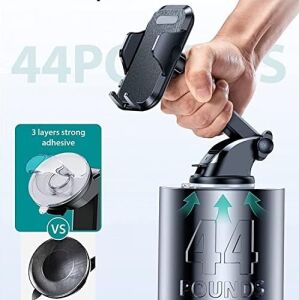 Hobimtek Htt-53 Otomatik Klipsli Araba Telefon Tutucu Ayarlanabilir Cam ve Torpido Için Yüksek Kalite Tutucu