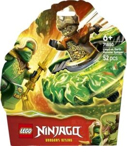 Lloyd, Toprak Canavarı Topacına Karşı 71850-6 Yaş ve Üzeri Çocuklar Için Kılıç Aksesuarlı Lloyd ve Kötü Toprak Canavarı Minifigürleri Içeren Oyuncak Yapım Seti, Hediye Fikri (52 Parça)