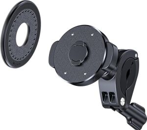Vespa, Arora Cappuccino, Lambretta, Peugeot Modelleri ile Uyumlu Magsafe ile Uyumlu Telefon Tutucu – Ayna Demirine ve Gidona Takılabilir, 360° Döner | QL10
