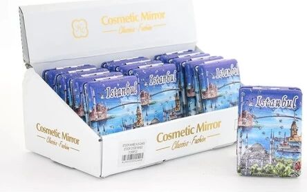 Taşlı Istanbul Tasarımı El Aynası Kalın Model 1
