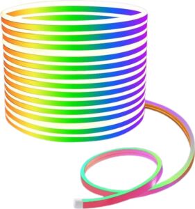 3 Metre Rgb Neon LED Şerit Işık Su Geçirmez Kumandalı ve Uygulama Kontrollü Dekoratif Aydınlatma
