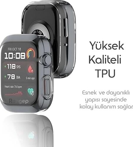 Watch D2 Için 360° Kasa Koruyucu Yumuşak Tpu Kılıf Dokunma ve Netliği Etkilemeyen  D 2 Koruyucu Darbelere Karşı  Watch D2 Ekran Koruyuculu Kılıf (Şeffaf)