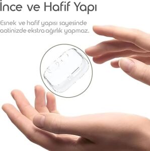 Watch D2 Için 360° Kasa Koruyucu Yumuşak Tpu Kılıf Dokunma ve Netliği Etkilemeyen  D 2 Koruyucu Darbelere Karşı  Watch D2 Ekran Koruyuculu Kılıf (Şeffaf)