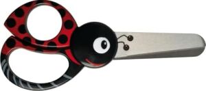 Fiskars Uğur Böceği Motifli Çocuk Hayvan Makası, 4 Yaşından Itibaren, Uzunluk: 13 Cm, Sağ ve Sol Elini Kullananlar Için, Paslanmaz Çelik Bıçak/plastik Saplar, Kırmızı, 1004612