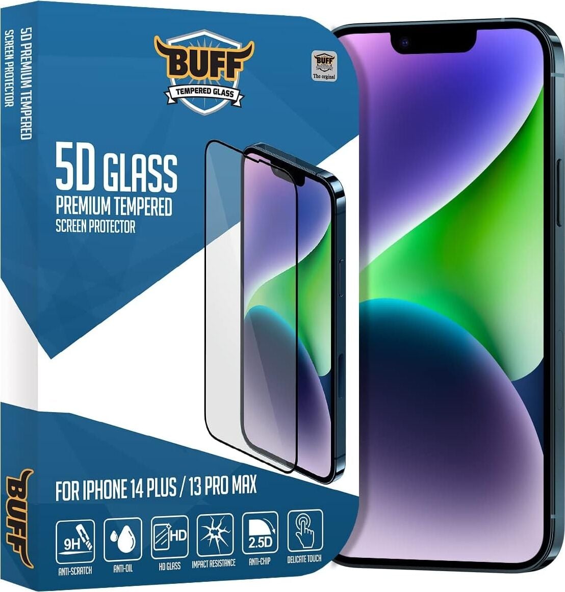 iPhone 14 Plus/13 Pro Max 5d Glass Ekran Koruyucu