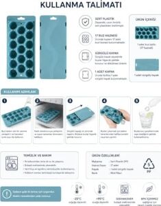 Buz Kalıbı Tekli, Sürgülü Kapak Sert Plastik 17 Hazneli Ikiz Buzluk Seti, Buzluk, Buz Kabı, Buz Haznesi, Buz Kalıpları, Buz Tepsileri, Buz, Buz Yapma Kalıbı, Çok Amaçlı Buz Küpü Kalıbı