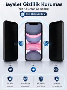 Kırılmaz Cam For iPhone Xr / 11, 6d Hayalet Ekran Koruyucu, Temperli Cam, 9h Sertlik, Şeffaf, Parlak Yüzey