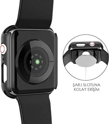 Apple Watch Series 9 41MM Kılıf Matte Premium Slim Watchband Rose Gold