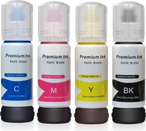 Photo Ink Ecotank L3151 Için 4renk 1 Takım Mürekkep