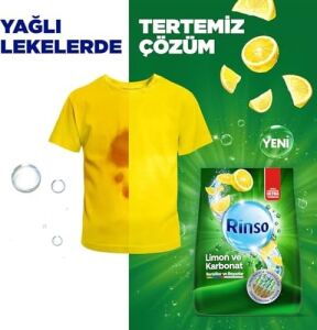 Toz Çamaşır Deterjanı Limon ve Karbonat Renkliler ve Beyazlar Için 4 kg