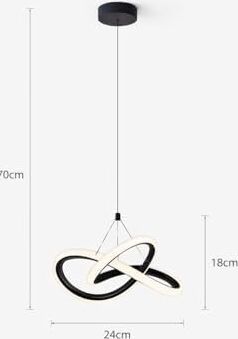 Witchers Tekli Krom Sarkıt LED Avize – Power LED Teknolojili, Ayarlanabilir Kablo, 6500K Beyaz Işık, 24W, 40 M² Aydınlatma, Salon, Mutfak ve Oda Için Şık Aydınlatma