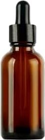 50 ml Metal Kapaklı Damlalık Dropper Şişesi Serum 50 cc Cam Şişe 6 Adet (Siyah Kapak, Amber/kahverengi)