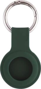 Airtag Anahtarlıklı Silikon Kılıf A010 Darbeye Dayanıklı Kaybolmaya Karşı Tam Koruma Kolay Tak-Çıkar Apple Airtags ile Uyumlu Koruyucu Anahtarlık (Petrol Yeşil)