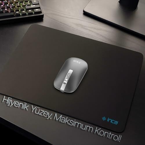 Inca IMP-016T 220X290X3MM Small Gamıng Mouse Pad Özel Tasarım Oyuncu MOUSEPAD,220X290X3 mm Geniş Kullanım Alanı,pürüzsüz Yüzey,dayanıklı Kaymaz Kauçuk Taban,toz ve Kire Dayanıklı