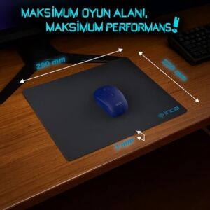 Inca IMP-016T 220X290X3MM Small Gamıng Mouse Pad Özel Tasarım Oyuncu MOUSEPAD,220X290X3 mm Geniş Kullanım Alanı,pürüzsüz Yüzey,dayanıklı Kaymaz Kauçuk Taban,toz ve Kire Dayanıklı