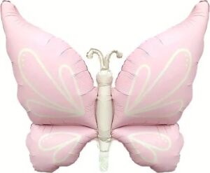 Büyük Kanatlı Kelebek Folyo Balon Pembe, 456346345