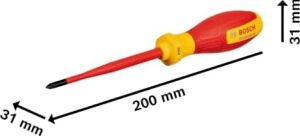 Professional Vde Yıldız Tornavida Ph1 x 100MM (1x Tornavida Ph1 x 100MM)