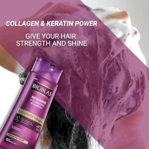 Kolajen & Keratin Şampuan – Saç Dökülmesine Karşı, Onarıcı ve Dolgunlaştırıcı Etki, Bitkisel Kompleks B19, 360 ml