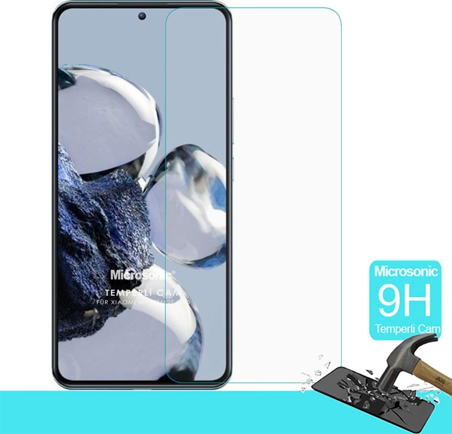 Xiaomi Mi 12T Tempered Glass Cam Ekran Koruyucu