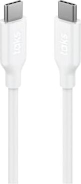 Taks Usb-C - Usb-C 120CM 60W Pd/qc Hızlı Şarj/data Kablosu Beyaz